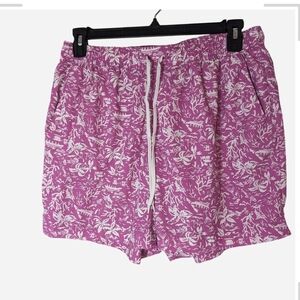 Pre-owned Columbia Pink and White Patterned Shorts